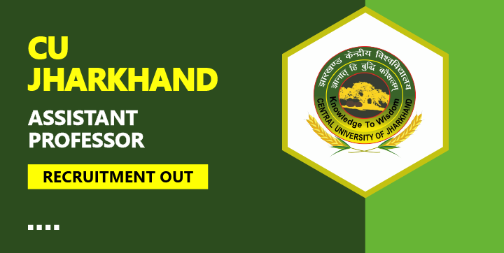 CU Jharkhand Assistant Professor Recruitment 2024