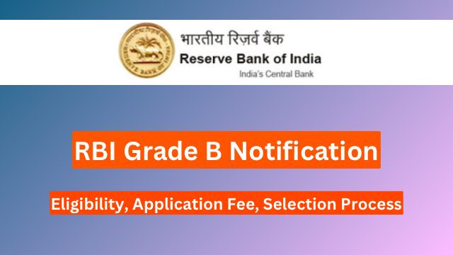 RBI Grade B Notification 2024