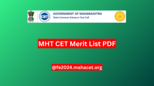 MHT CET 2024 Final Merit List