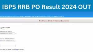 IBPS RRB PO Result 2024 Out