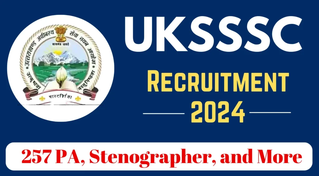 uksssc steno recruitment 2024