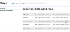 NMAT Registration